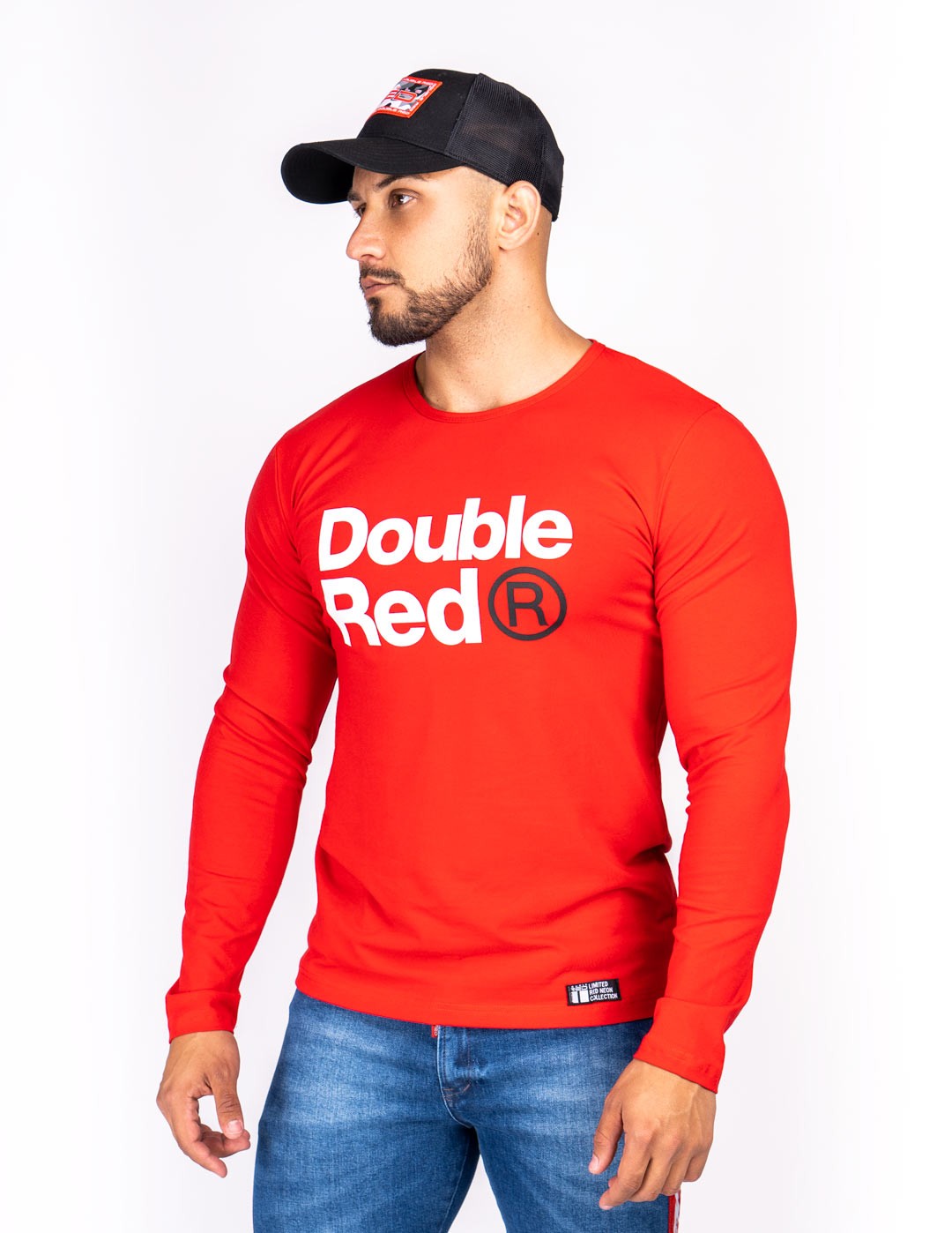 Red Neon Long Sleeve T-Shirt Red