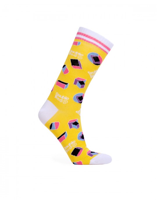 ABSTRACT Socks Yellow