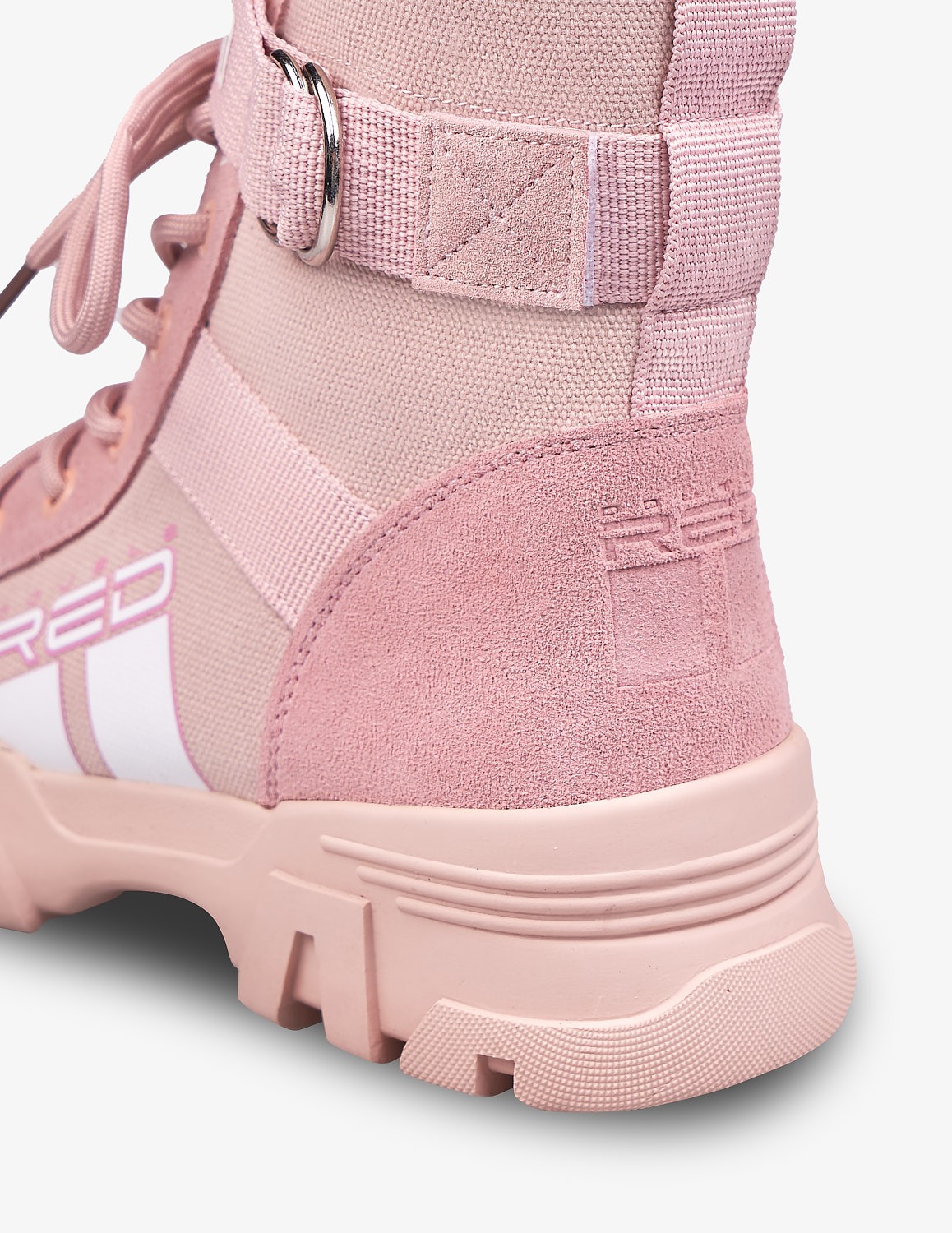 Pink Army Boots
