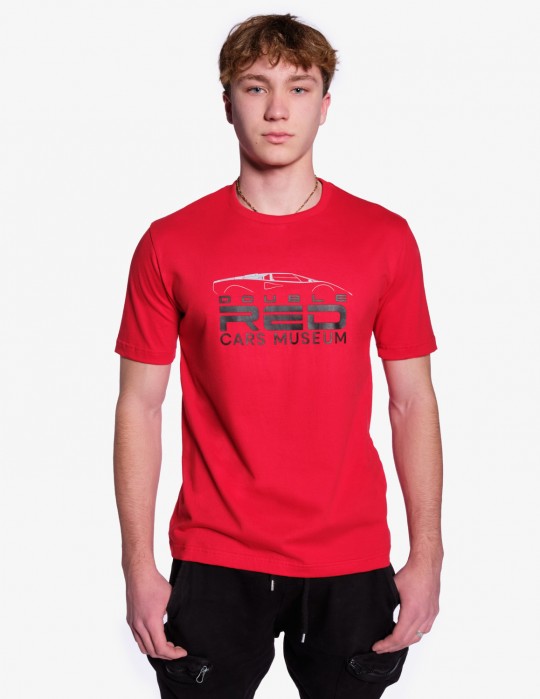 T-shirt DOUBLE RED Cars Musem Red